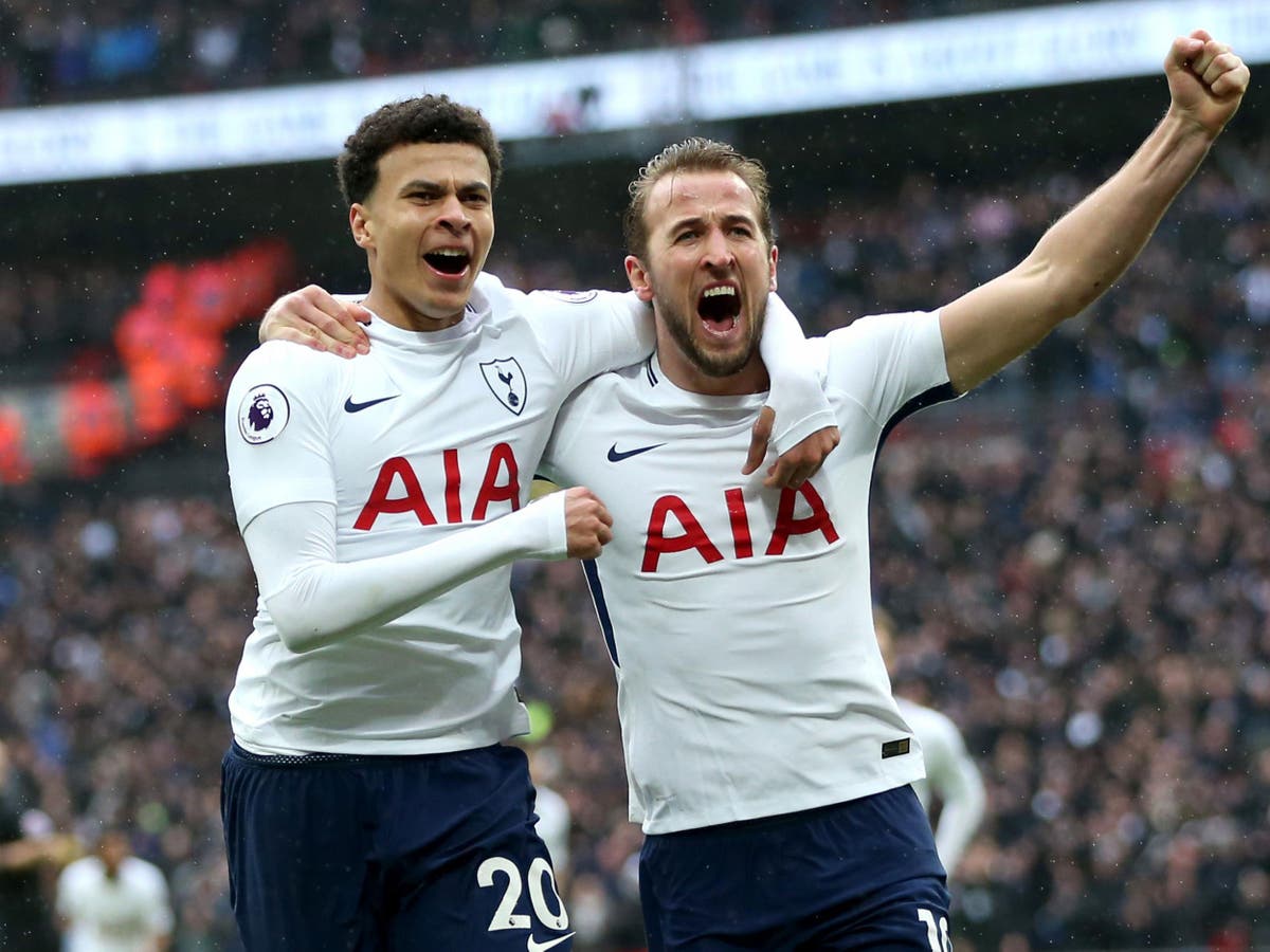 Harry Kane & Dele Alli Dual Signed 16x12 Tottenham Hotspur Photograph 26177