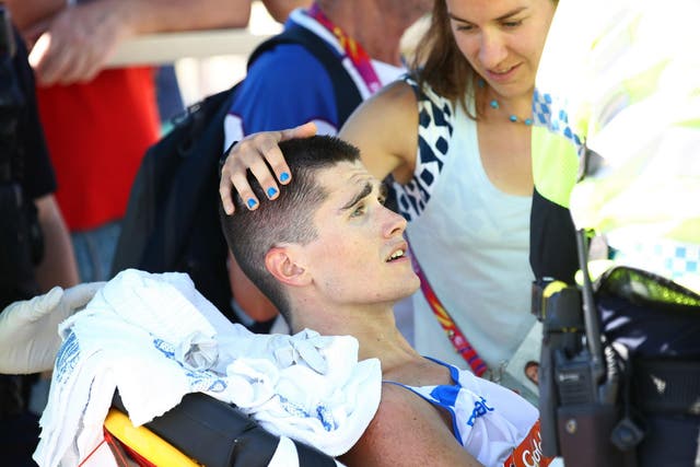 Callum Hawkins is out of hospital after collapsing during the Commonwealth Games 