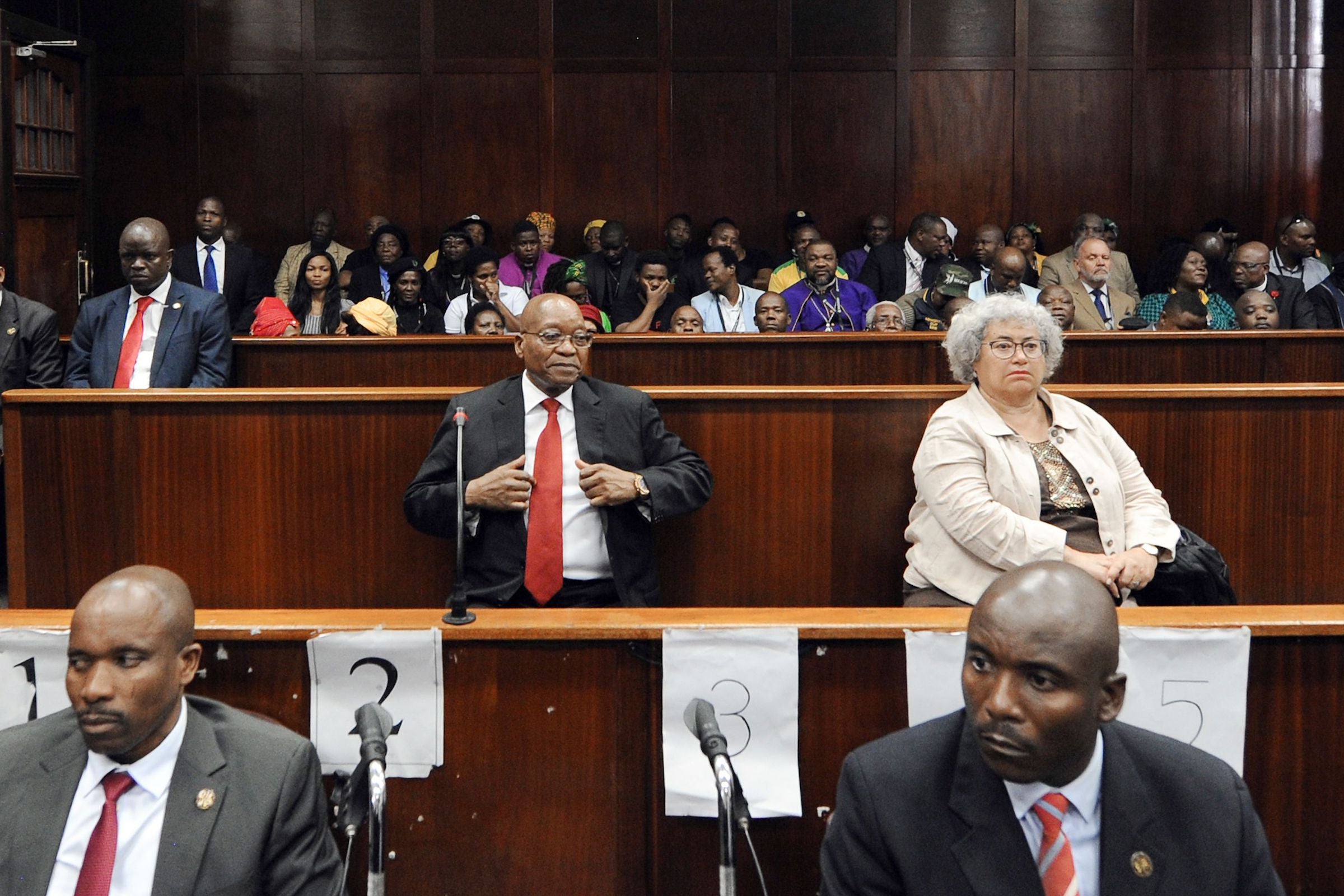 Jacob Zuma, former president, appeared in court this month on corruption charges