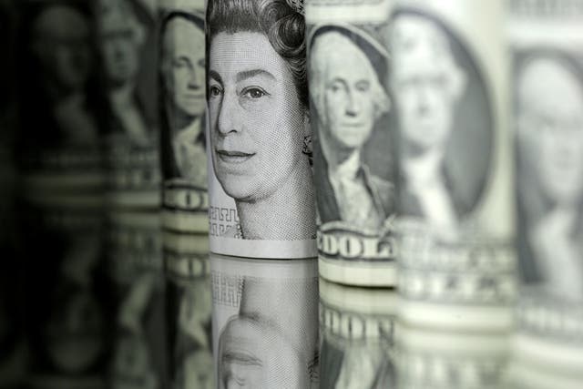 Sterling is surging against the dollar