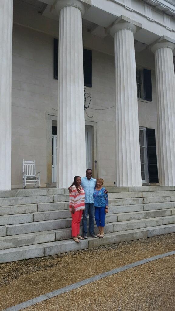 Jason and his family at the plantation