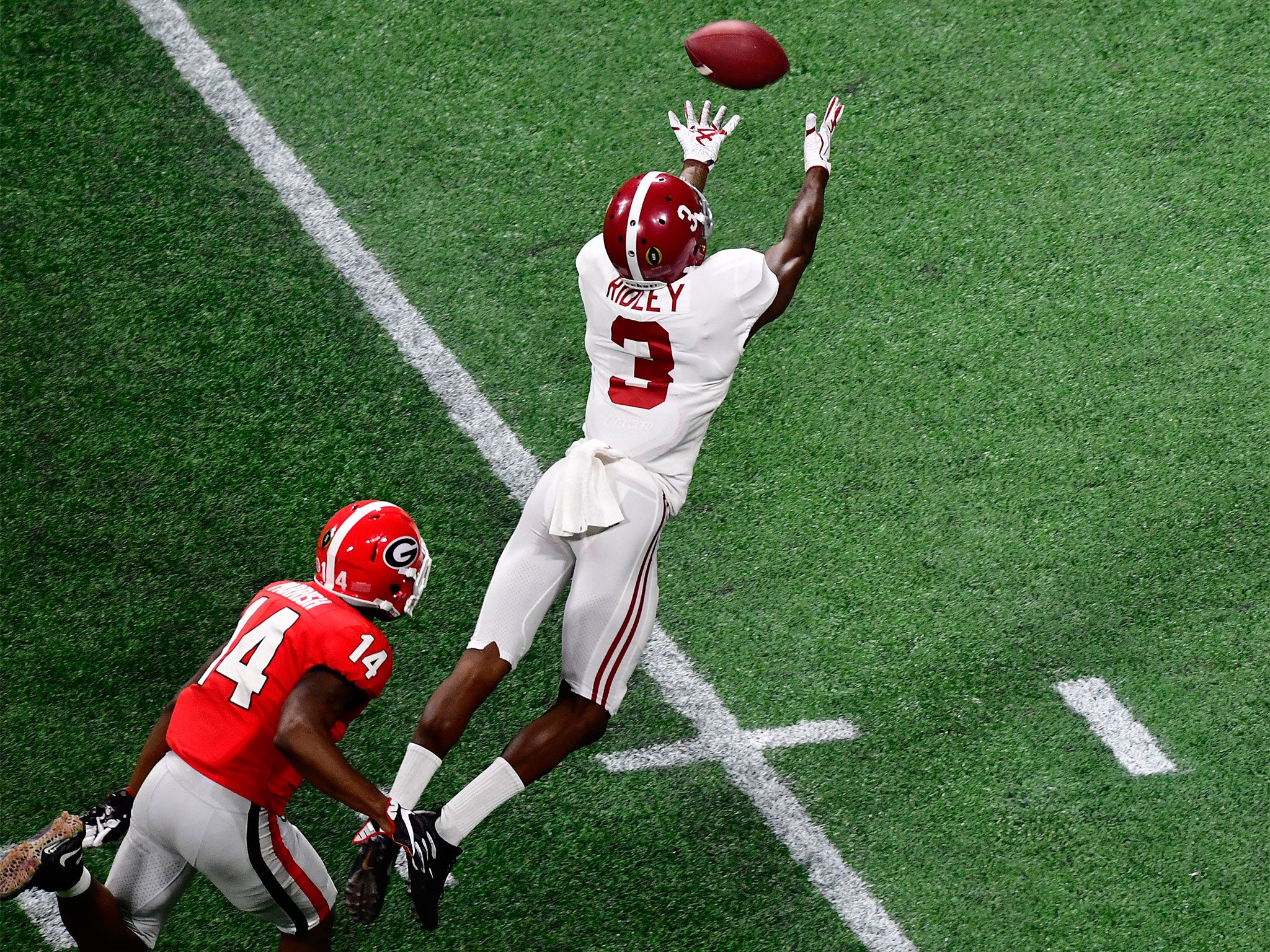 Calvin Ridley is in the picture to be the first pass-catcher taken