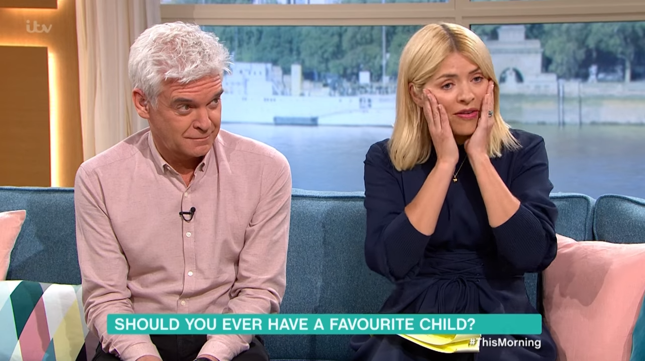 Holly Willoughby and Phillip Schofield were shocked by Alisha Tierney-March stating that she has a favourite child