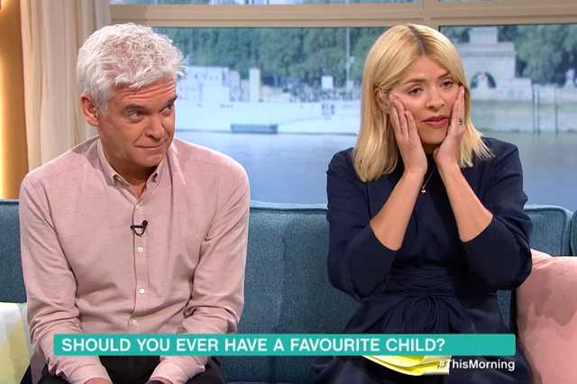 <p>Holly Willoughby and Phillip Schofield were shocked by Alisha Tierney-March stating that she has a favourite child</p>