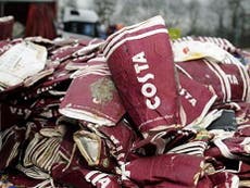 Coffee cups: major chains fail to match Costa’s recycling targets