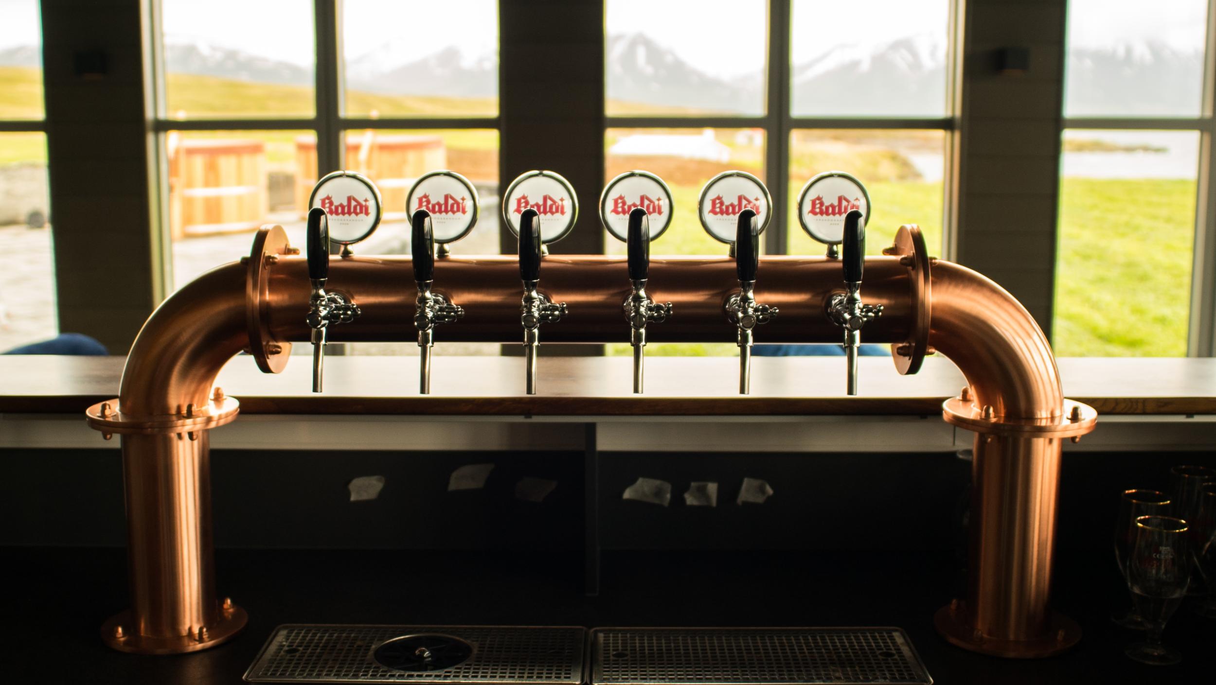 The spa is part of Iceland's first microbrewery