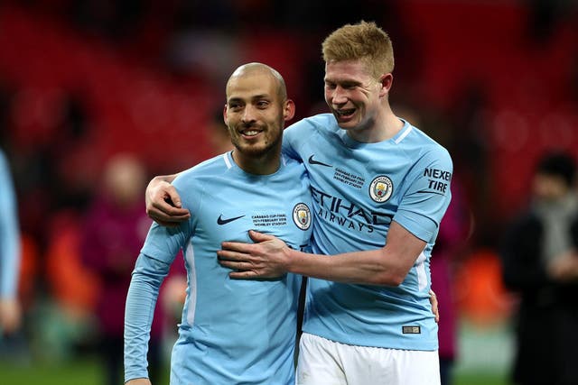 David Silva and Kevin De Bruyne both feature