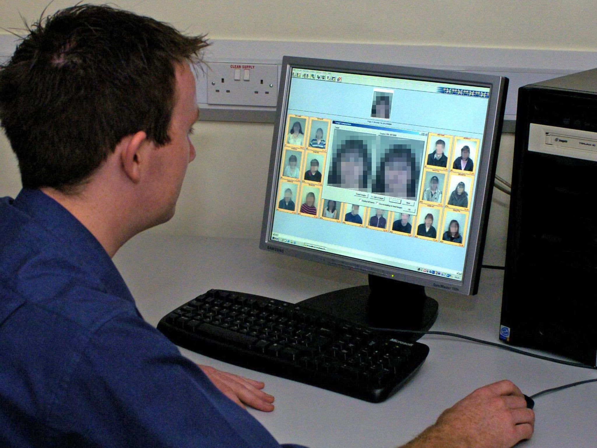 The technology automatically compares people’s faces to police databases in real time, flagging up potential matches