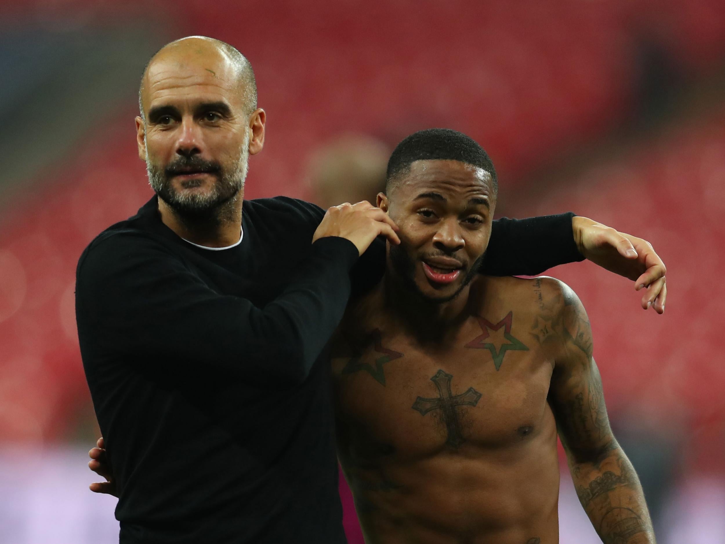 Raheem Sterling credits his improvement this year to Pep Guardiola's methods