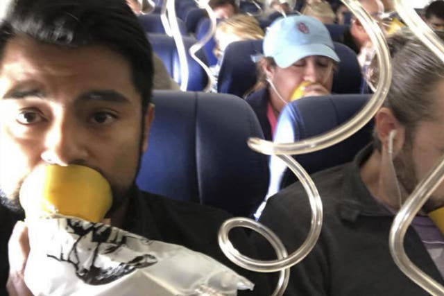 Oxygen masks should be placed over the nose and mouth