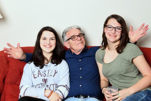 The Gibbs/Smith household is home to three generations, including grandchildren Lauren and Audrey and grandfather Frank