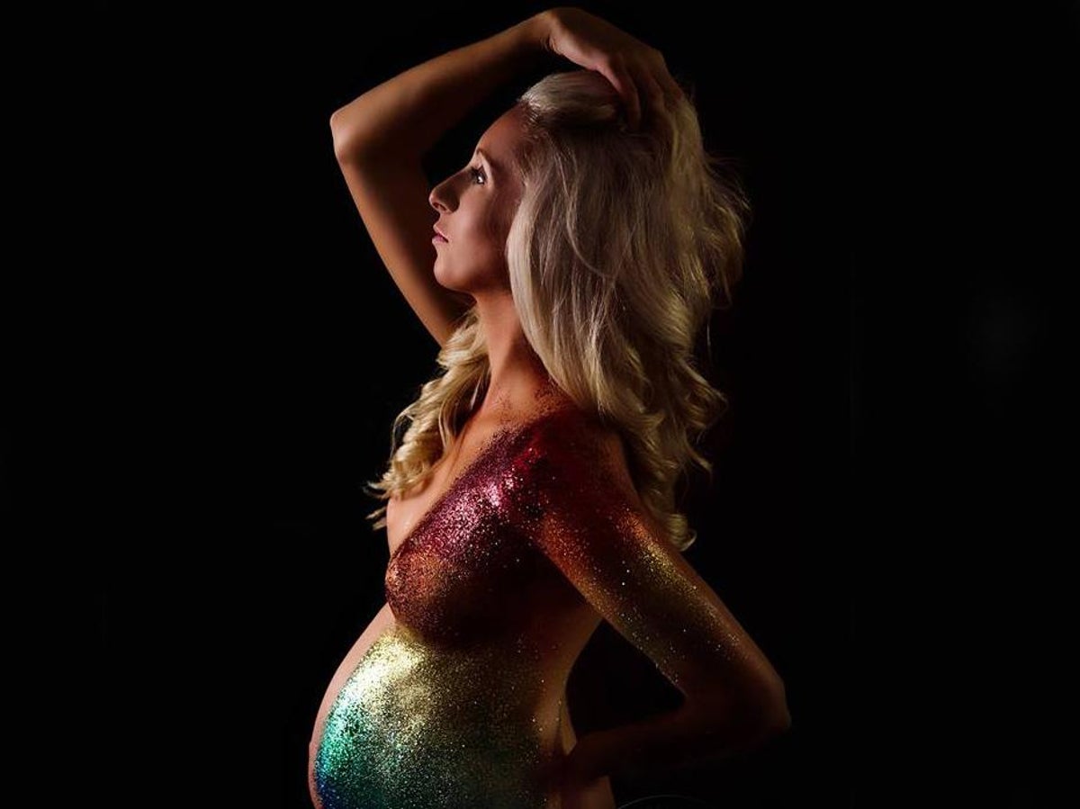 maternity glitter