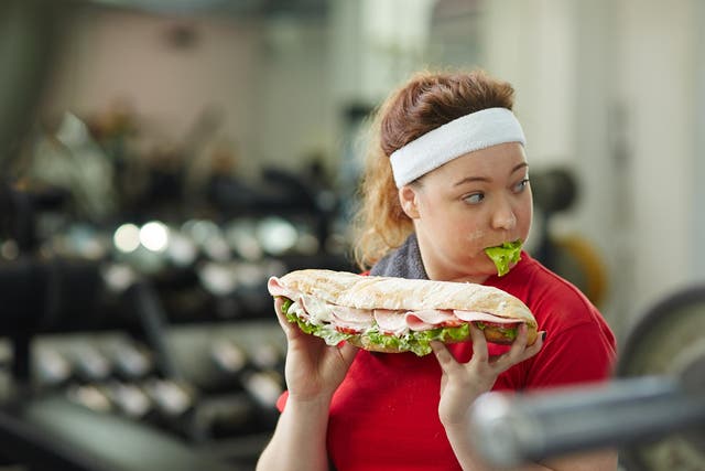 Almost half of respondents admit to fantasising about food and drink while at the gym