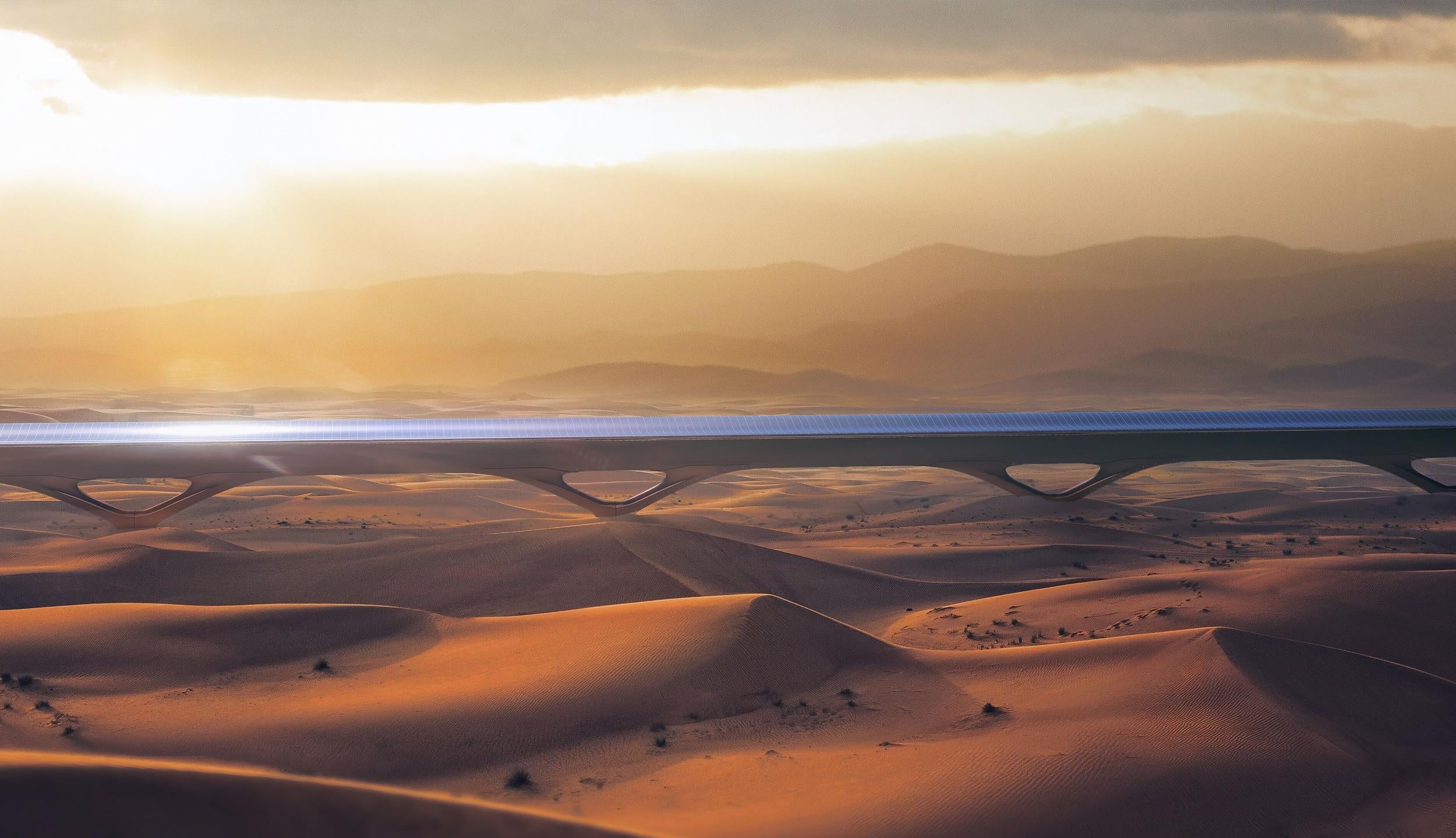 As two companies compete to complete&nbsp;the world's first commercial hyperloop, one stretch of desert&nbsp;holds the key to realising Elon Musk's vision for a new mode of transport