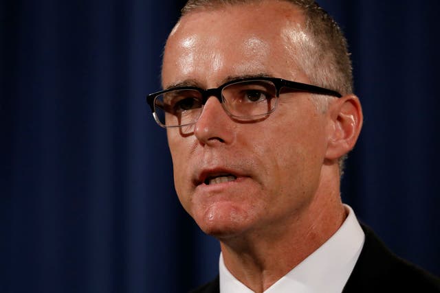Former FBI deputy director Andrew McCabe has called a probe culminating in his firing part of an effort to destroy his reputation