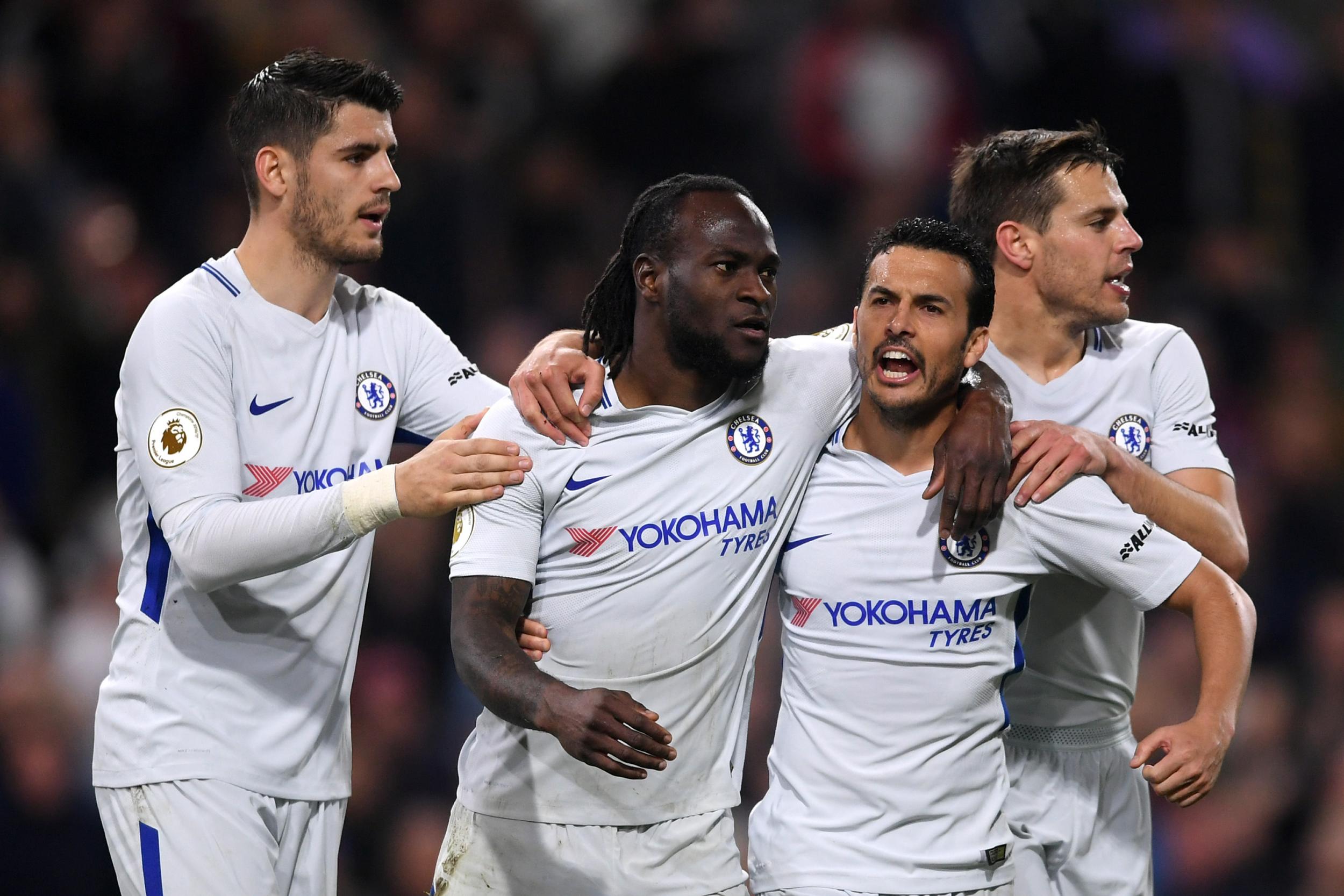 Chelsea celebrate their winner