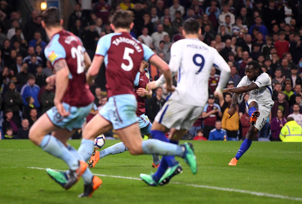 Victor Moses sees off battling Burnley to keep Chelsea’s slim top-four ...