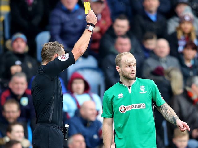 Bradley Wood got himself deliberately booked in the FA Cup games against Ipswich and Burnley