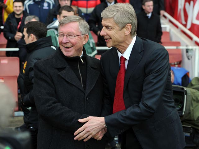 Ferguson was glowing in his tribute to the departing Wenger