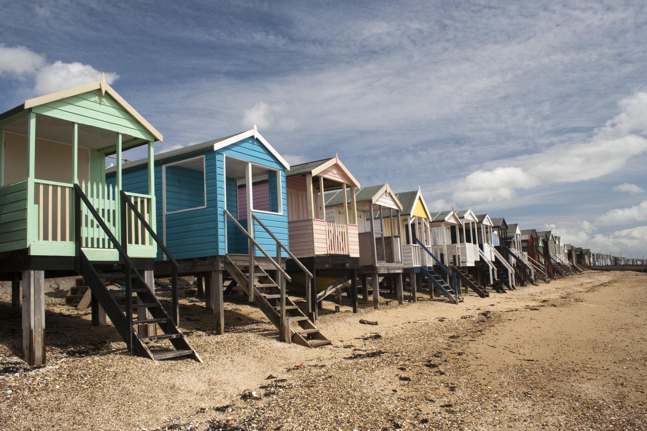 Traditional beach huts at Thorpe Bay,?near a convenient airport?(iStock)
