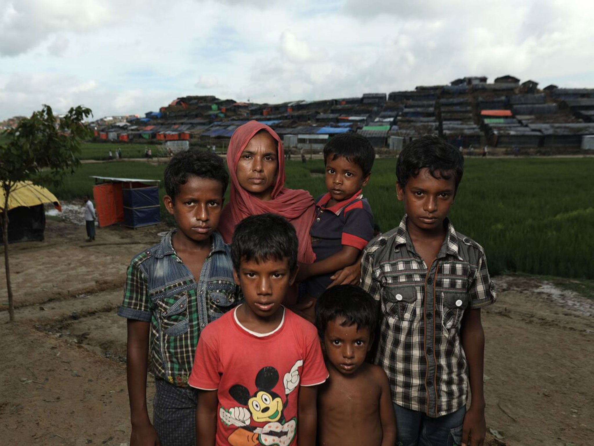 Nearly 700,000 Rohingya Muslims are living in crowded refugee camps in Cox’s Bazar after fleeing sectarian violence in neighbouring Myanmar (Josh Estey/ EMC)