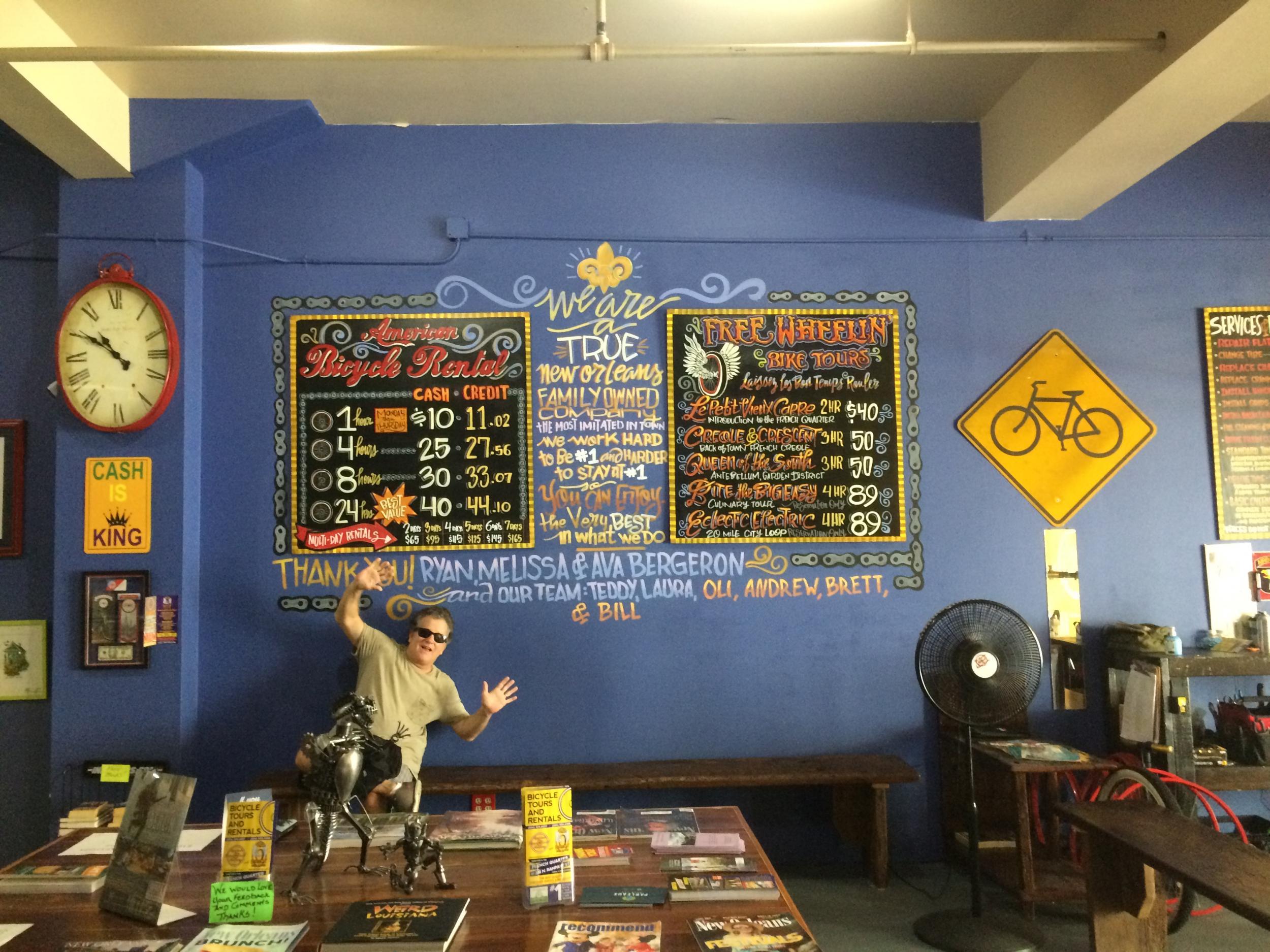 Bike hire shops are thriving in New Orleans as locals increasingly take up cycling (Tamara Hinson)