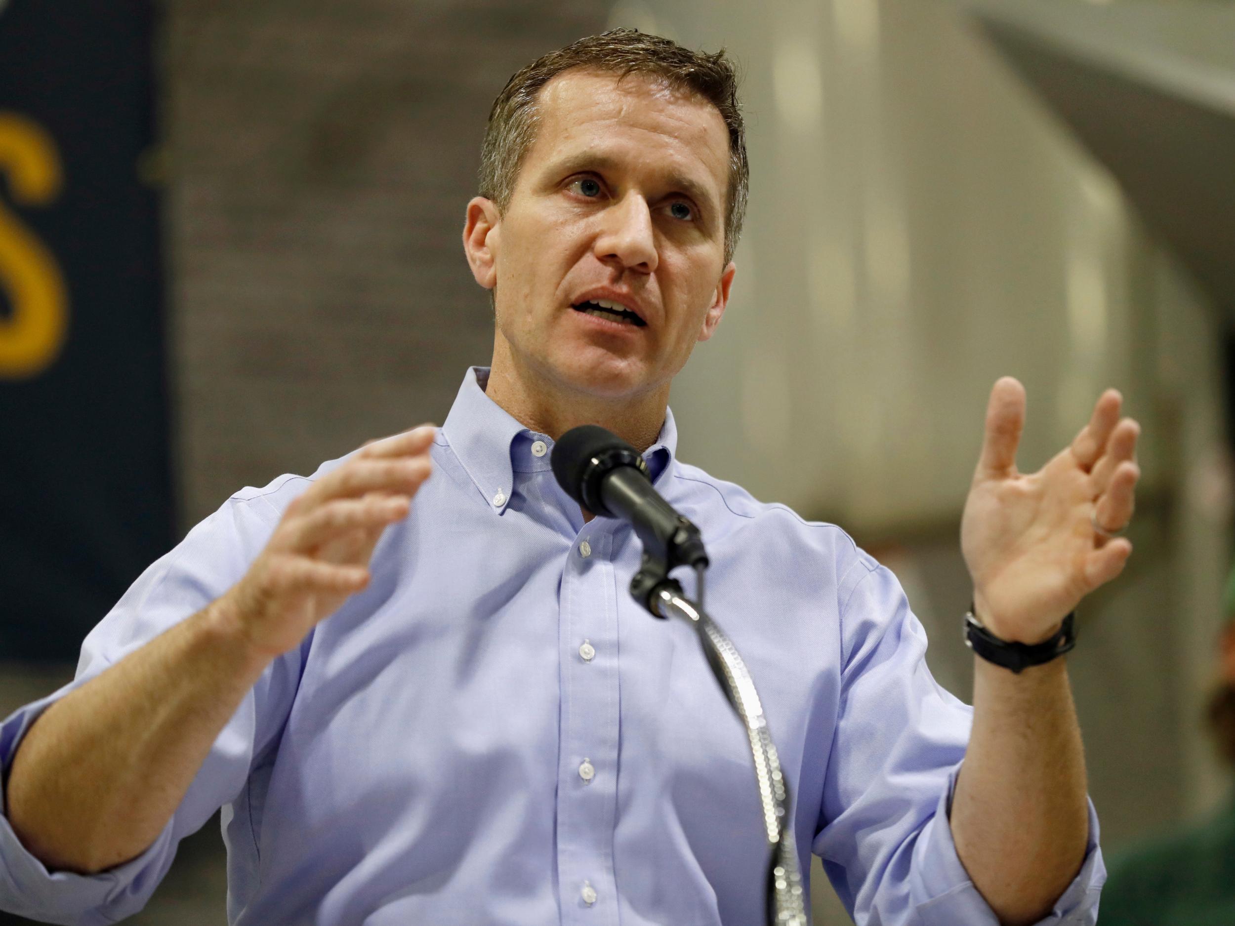 Missouri Gov. Eric Greitens is accused of stealing a donor list from a charity he ran