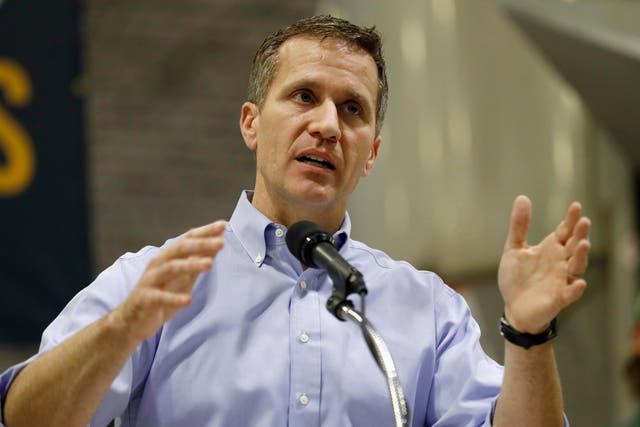 Missouri Gov. Eric Greitens is accused of stealing a donor list from a charity he ran