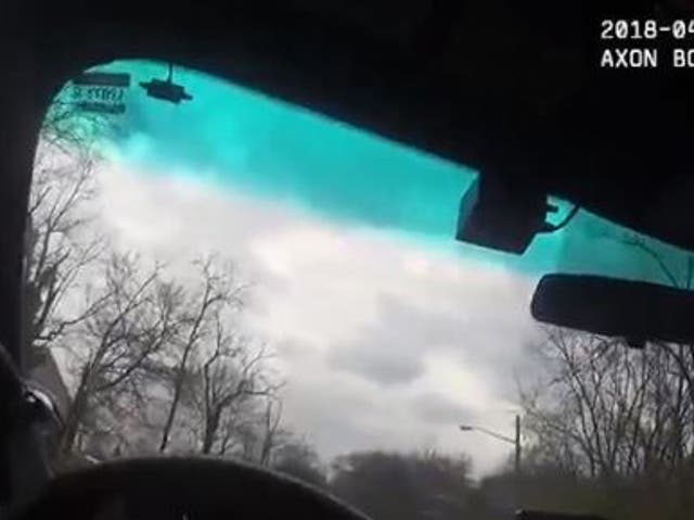 Bodycam footage shows the Cincinnati police officers did not leave their car during the search
