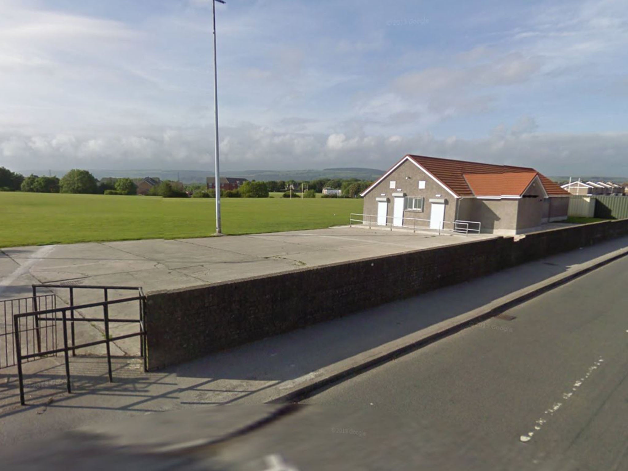 A 35-year-old man was arrested for driving his grey BMW onto the pitch shortly after Cornelly United beat local rivals Margam on Thursday night in North Cornelly