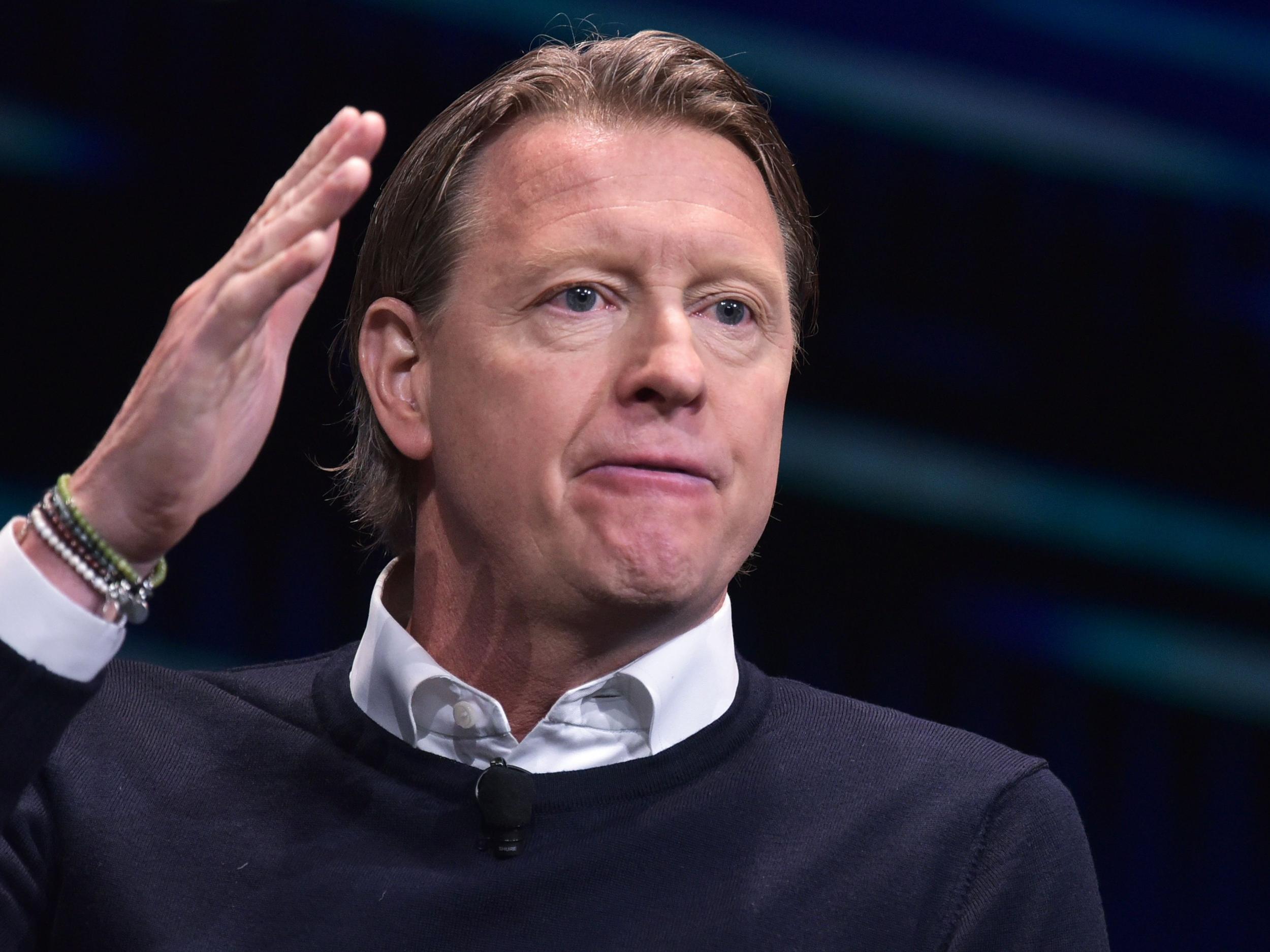 Verizon Executive Vice President, Hans Vestberg, speaks during a keynote discussion on 5G and mobile innovation during CES 2018 in Las Vegas in January (MANDEL NGAN/AFP/Getty Images)