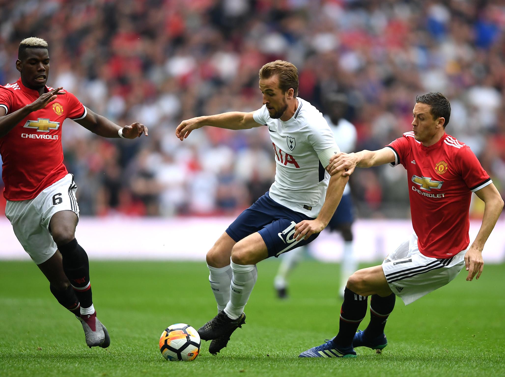 Harry Kane gets on the ball