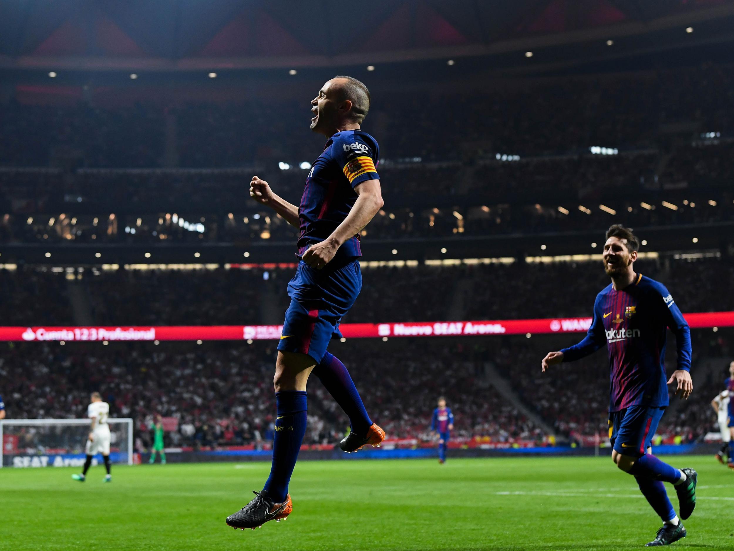 Iniesta crowned a masterful performance with a goal