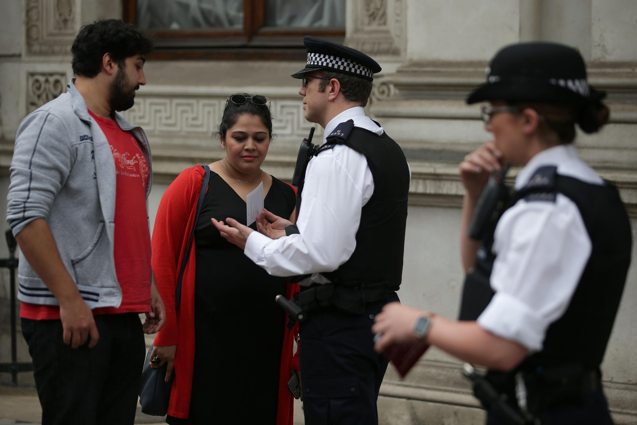 Police handed out leaflets to the public in London last year, giving advice on who to call if people spot something suspicious after the Manchester Arena attack that killed 22 people