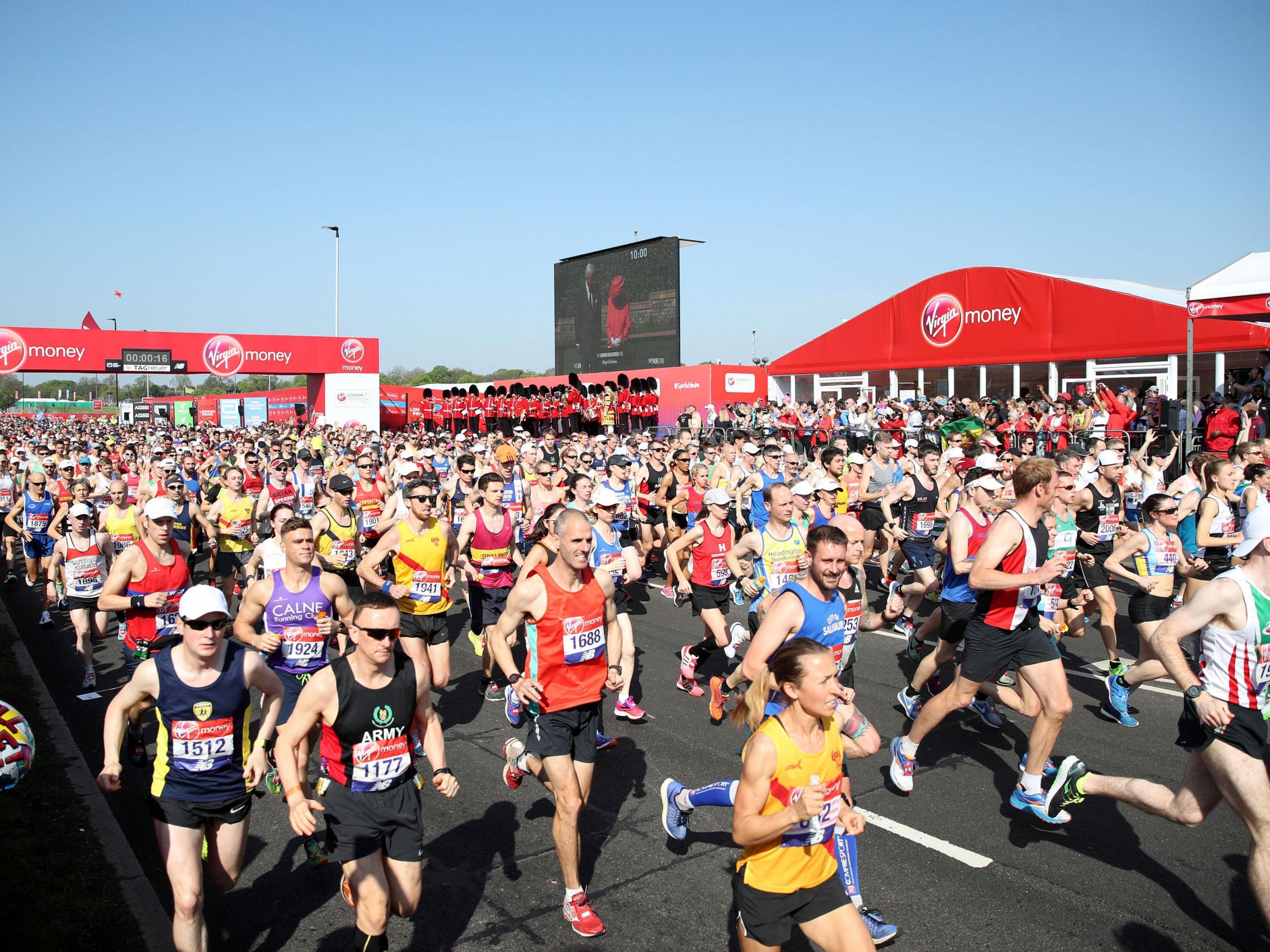 More than 40,000 people participated in the London marathon in 2018