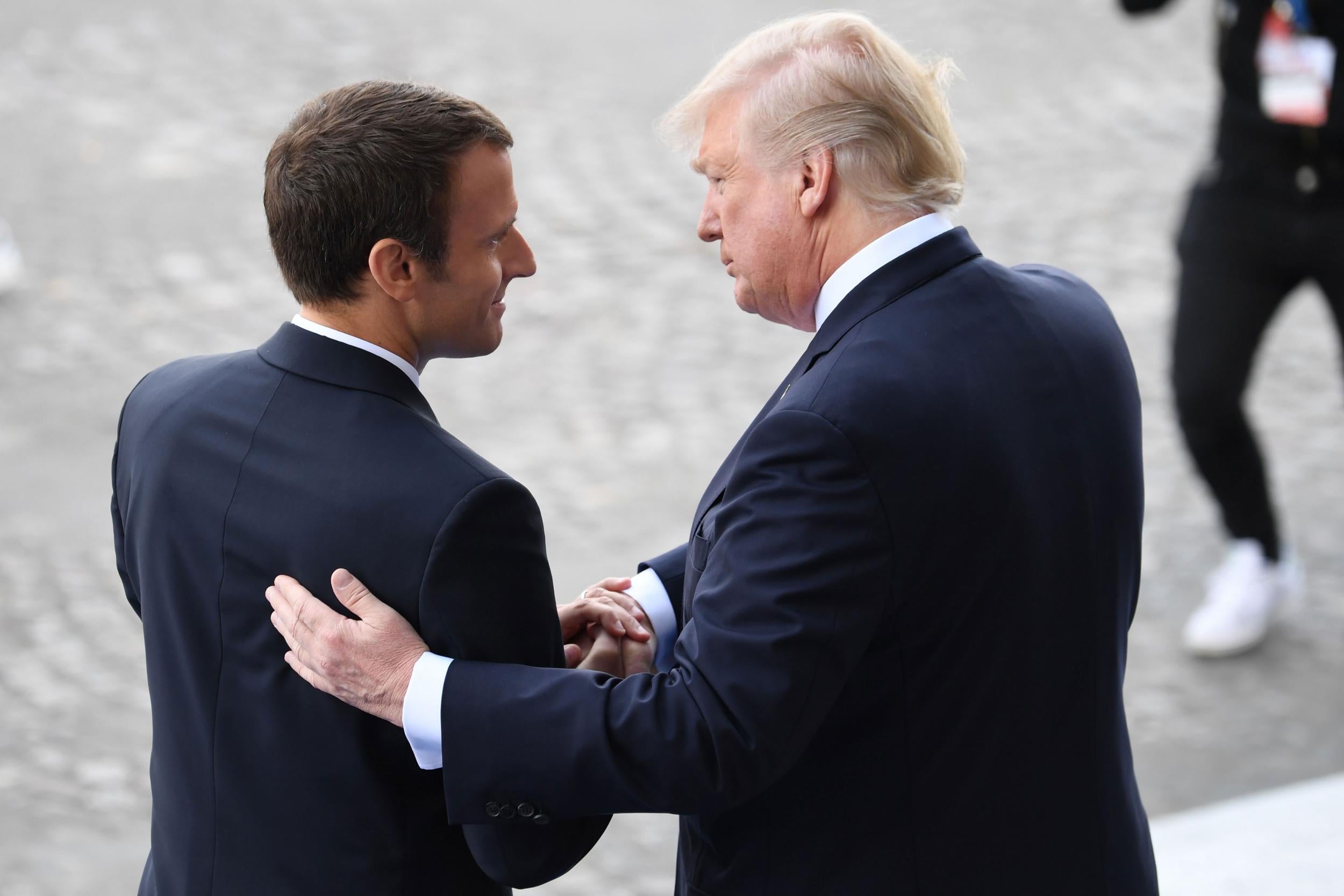 That handshake: Emmanuel Macron and Donald Trump