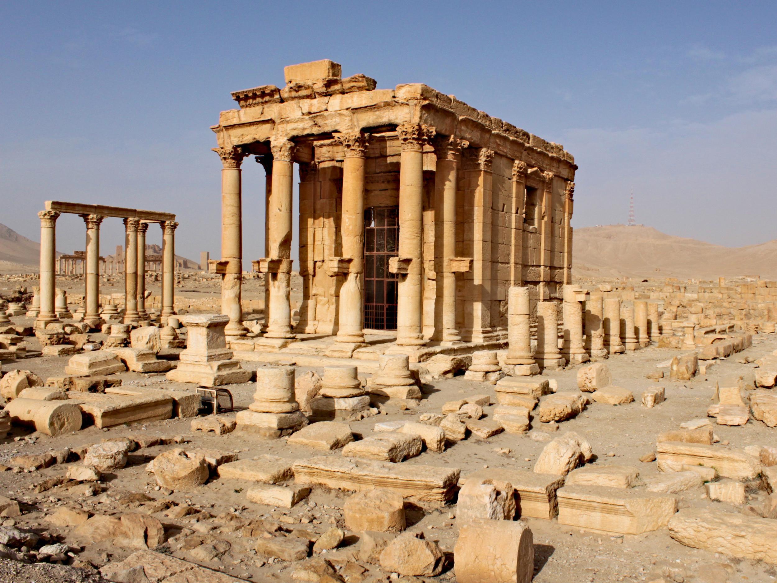 The ancient city of Palmyra, outside of Homs, before the war
