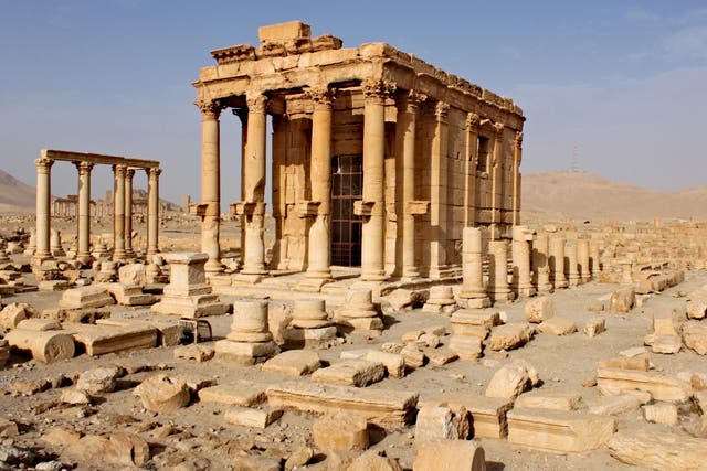 The ancient city of Palmyra, outside of Homs, before the war