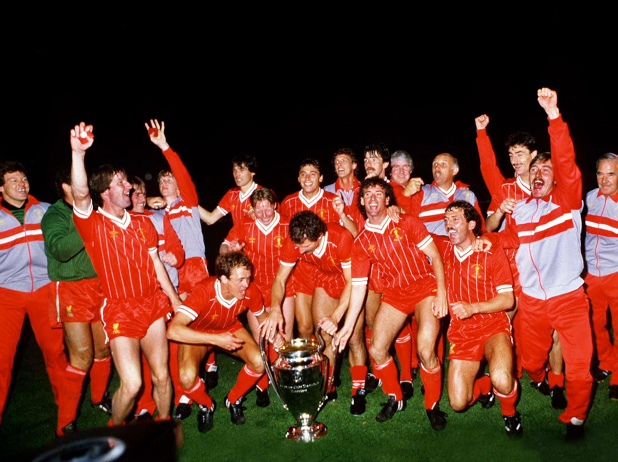 ALAN KENNEDY SIGNED LIVERPOOL 1984 EUROPEAN CUP FINAL FOOTBALL PHOTOGRAPH PROOF 