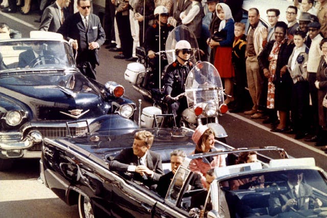 President John F Kennedy, his wife Jackie and Texas governor John Connally moments before Kennedy was assassinated in Dallas on 22 November 1963