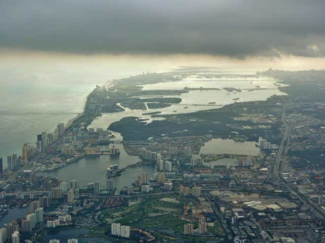 Miami is threatened by the implications of global warming