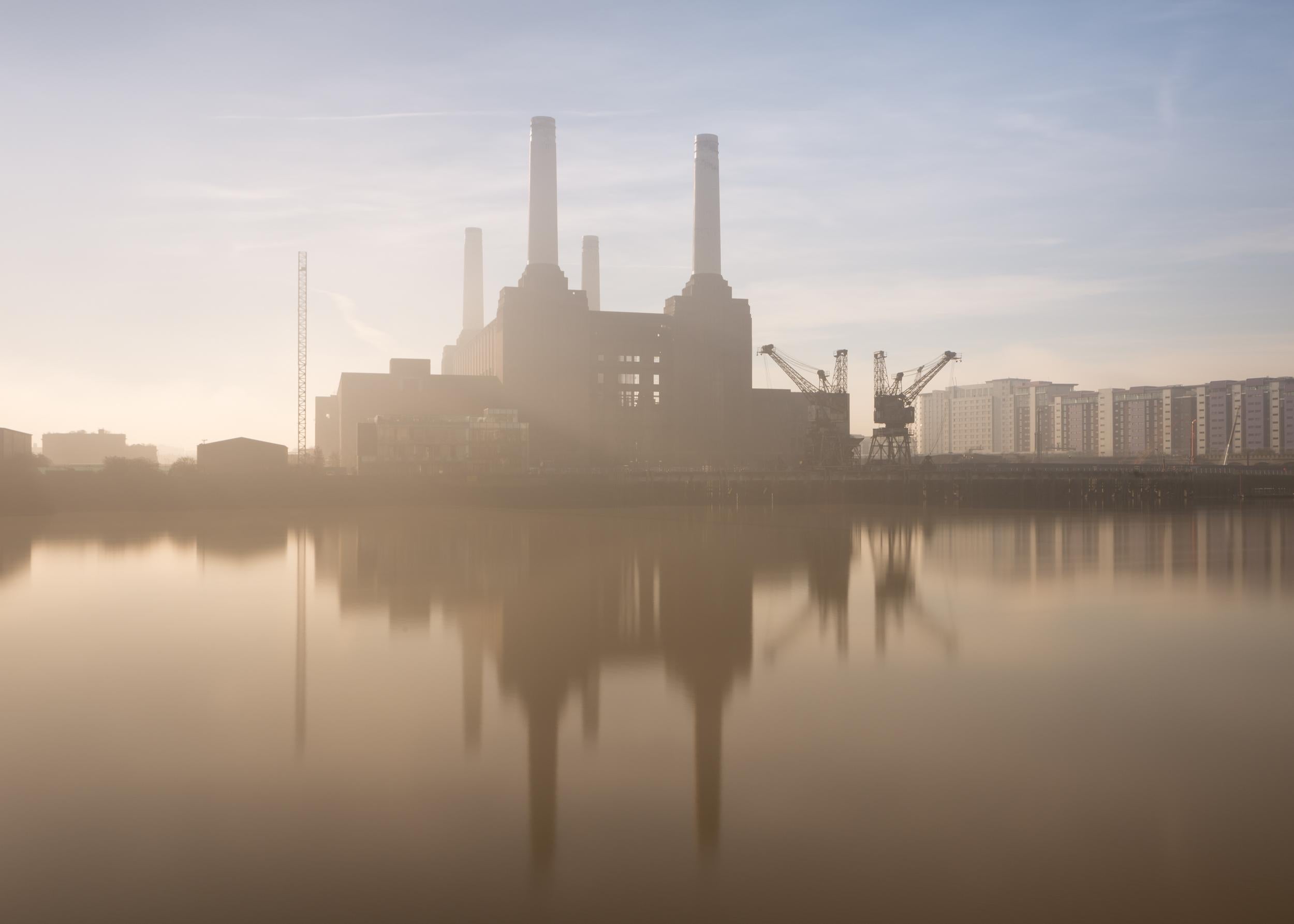 Fuel for his fire: Battersea Power Station proved a particularly good subject