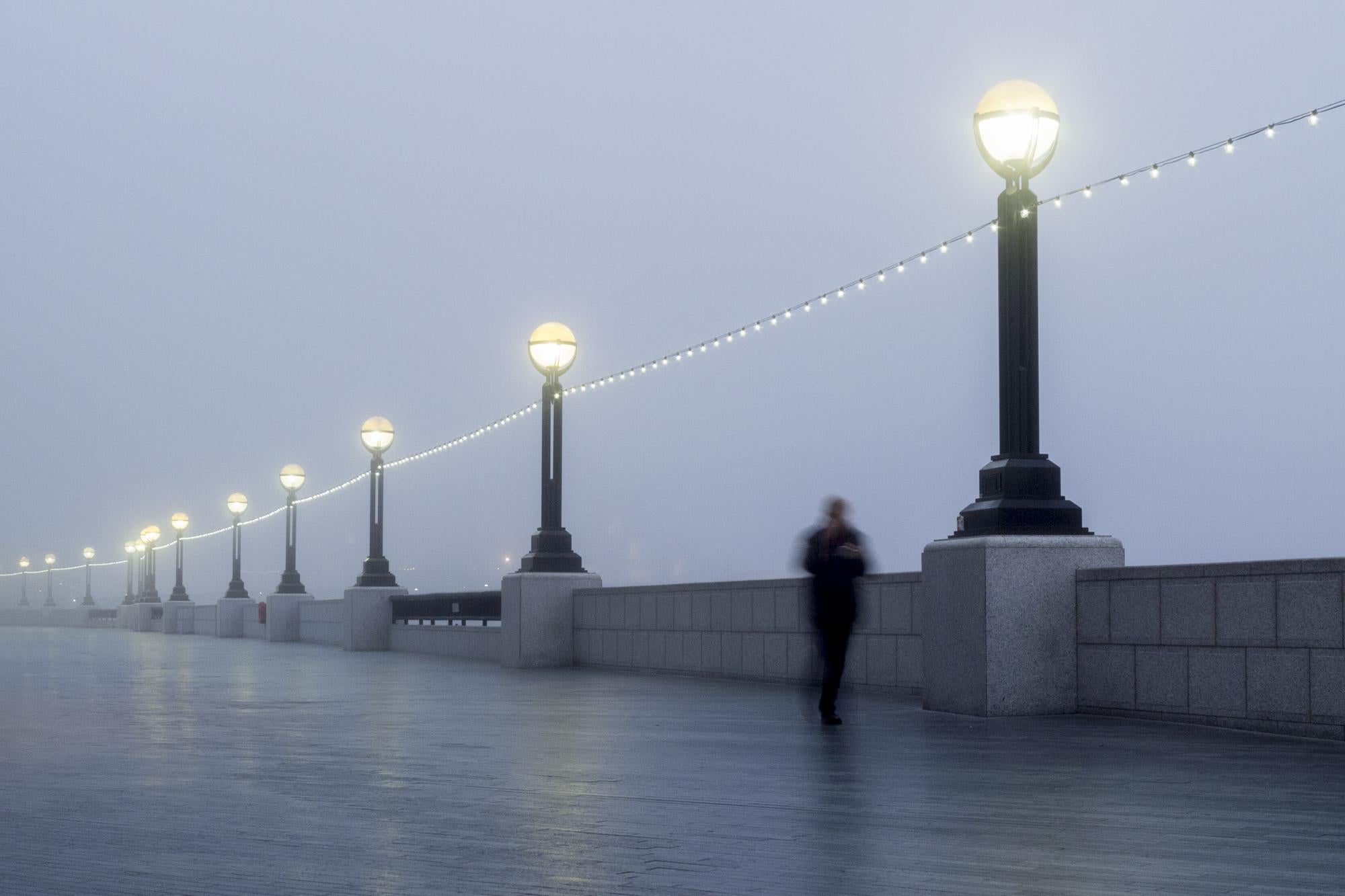 There’s no bridge too far: many of his photographs are taken at dawn before people go to work