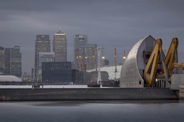 A fantastic arena: the O2 with Canary Wharf in the background