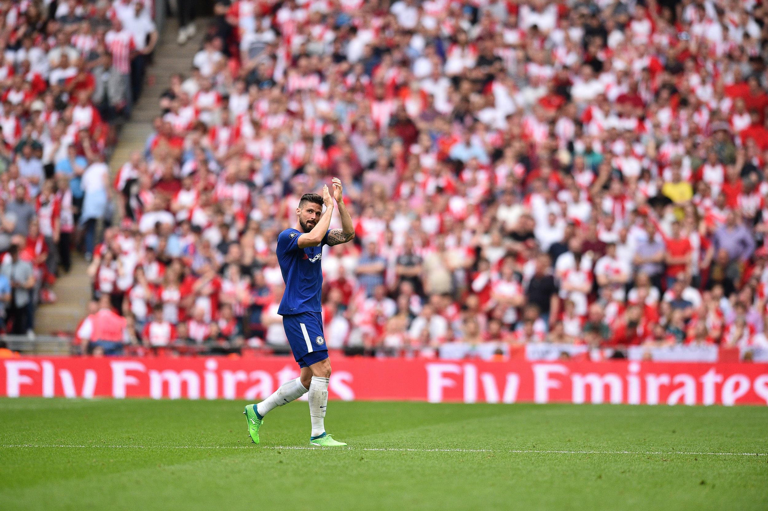 Olivier Giroud played a key role in Chelsea’s FA Cup semi-final win