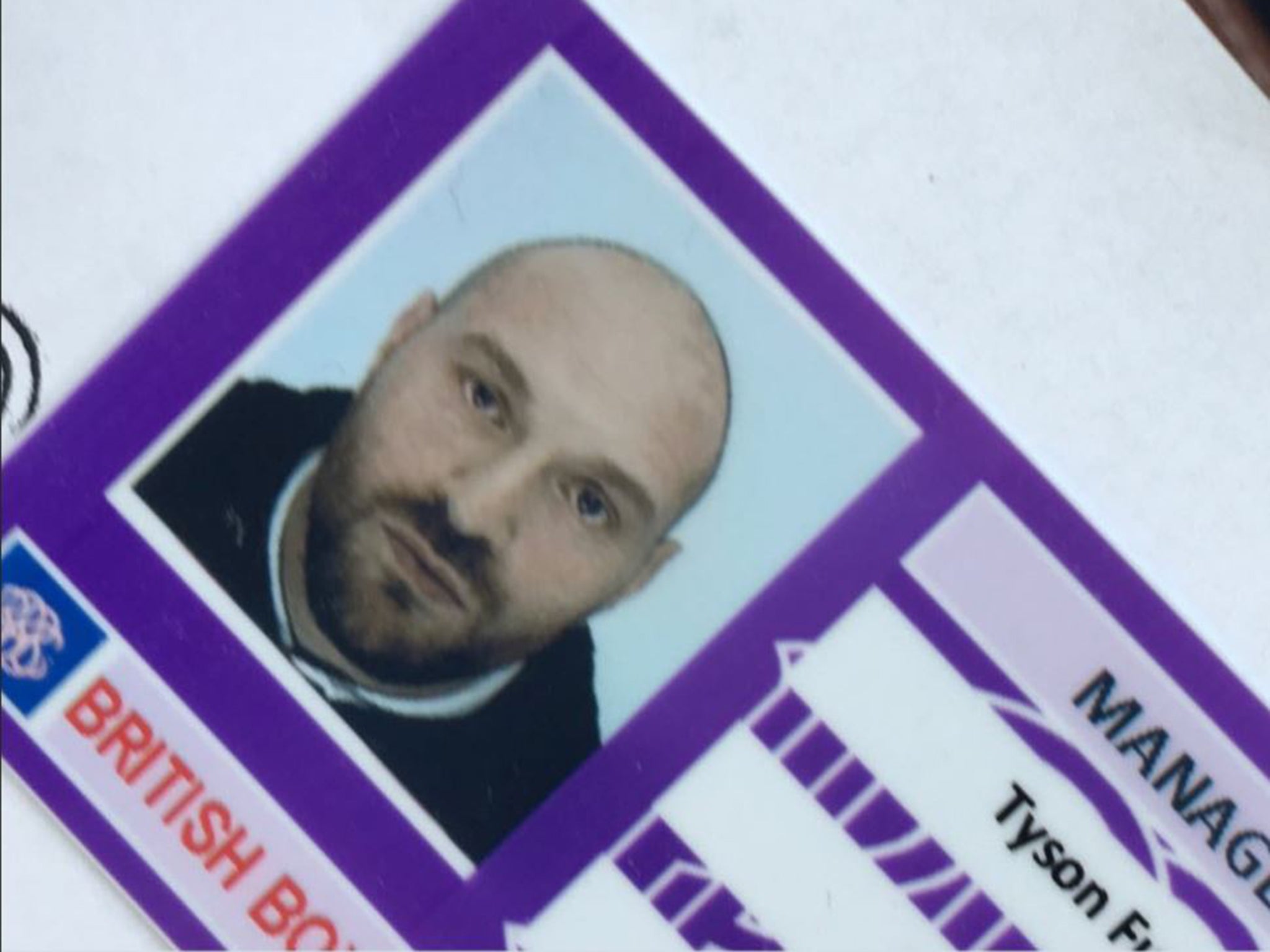Fury also revealed he has been granted a manager's licence