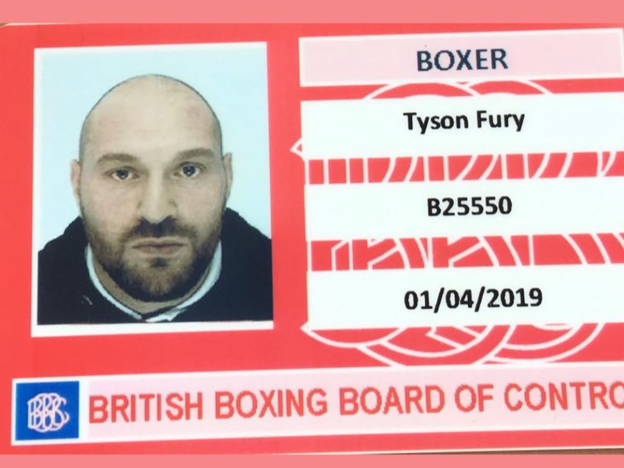 Tyson Fury has been granted a new boxing licence by the BBBoC