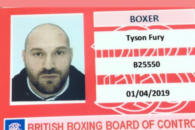 Tyson Fury has been granted a new boxing licence by the BBBoC