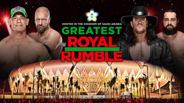 The WWE hosts the Greatest Royal Rumble in Saudi Arabia this Friday