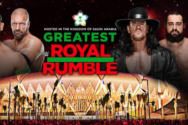 The WWE hosts the Greatest Royal Rumble in Saudi Arabia this Friday